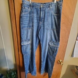 AEROPOSTALE UTILITY CARGO. 16 REG. DATE CODE 4/23. WIDE LEG High Rise